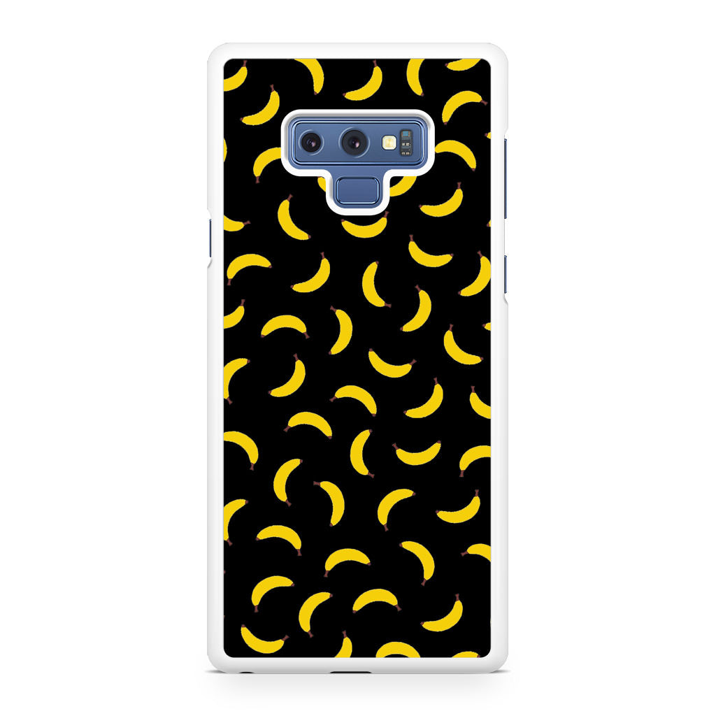 Bananas Fruit Pattern Black Galaxy Note 9 Case