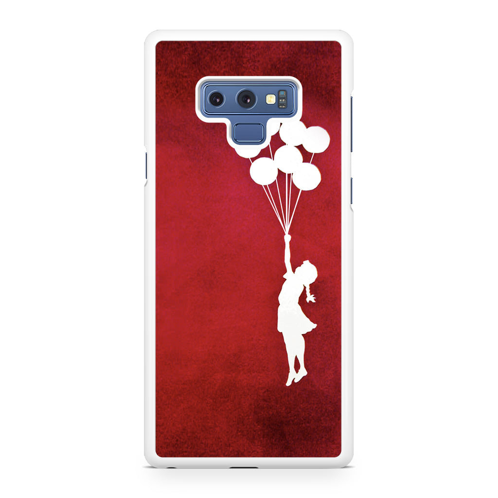 Banksy Girl With Balloons Red Galaxy Note 9 Case