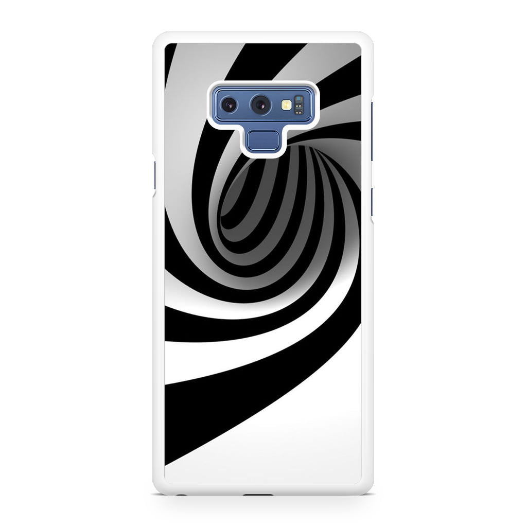 Black and White Twist Galaxy Note 9 Case