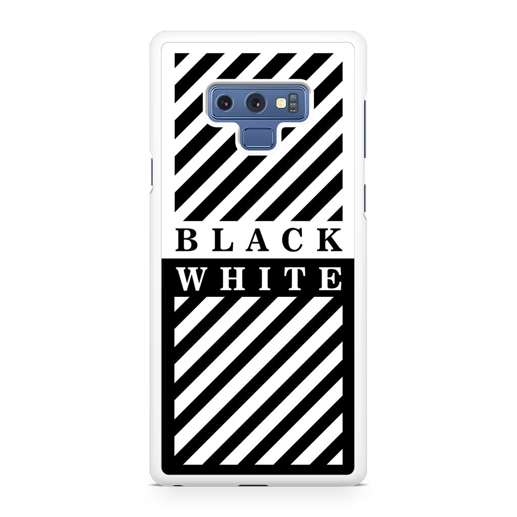 Black White Stripes Galaxy Note 9 Case