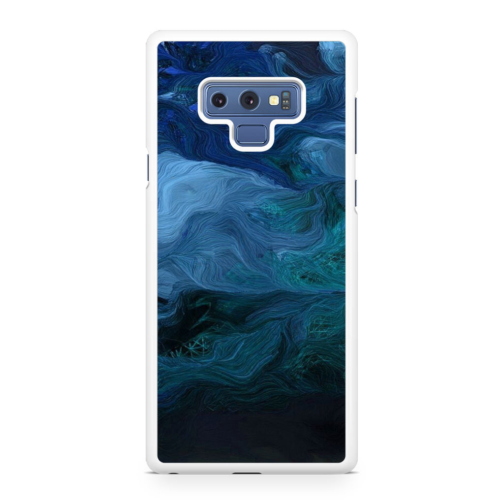 Blue Abstract Art Galaxy Note 9 Case