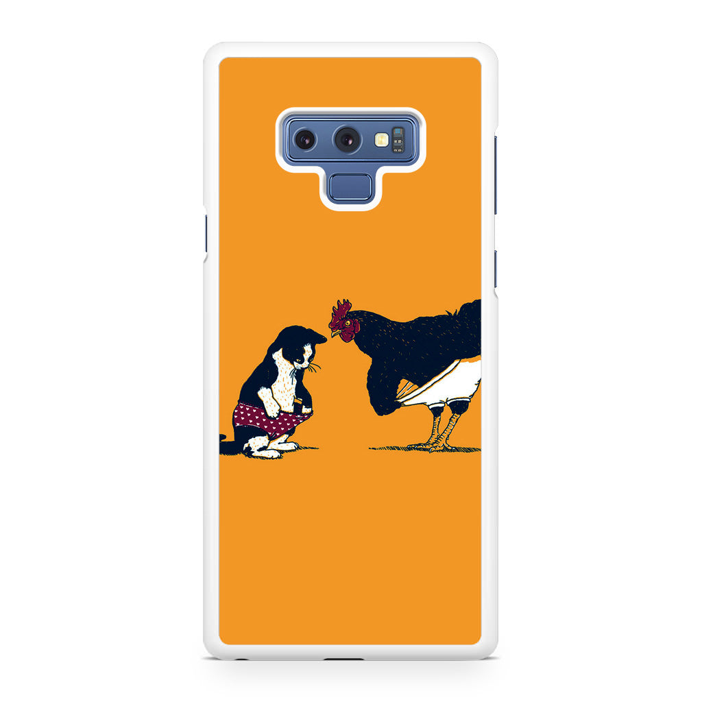 Cat Chicken Yellow Underwear Cute Galaxy Note 9 Case