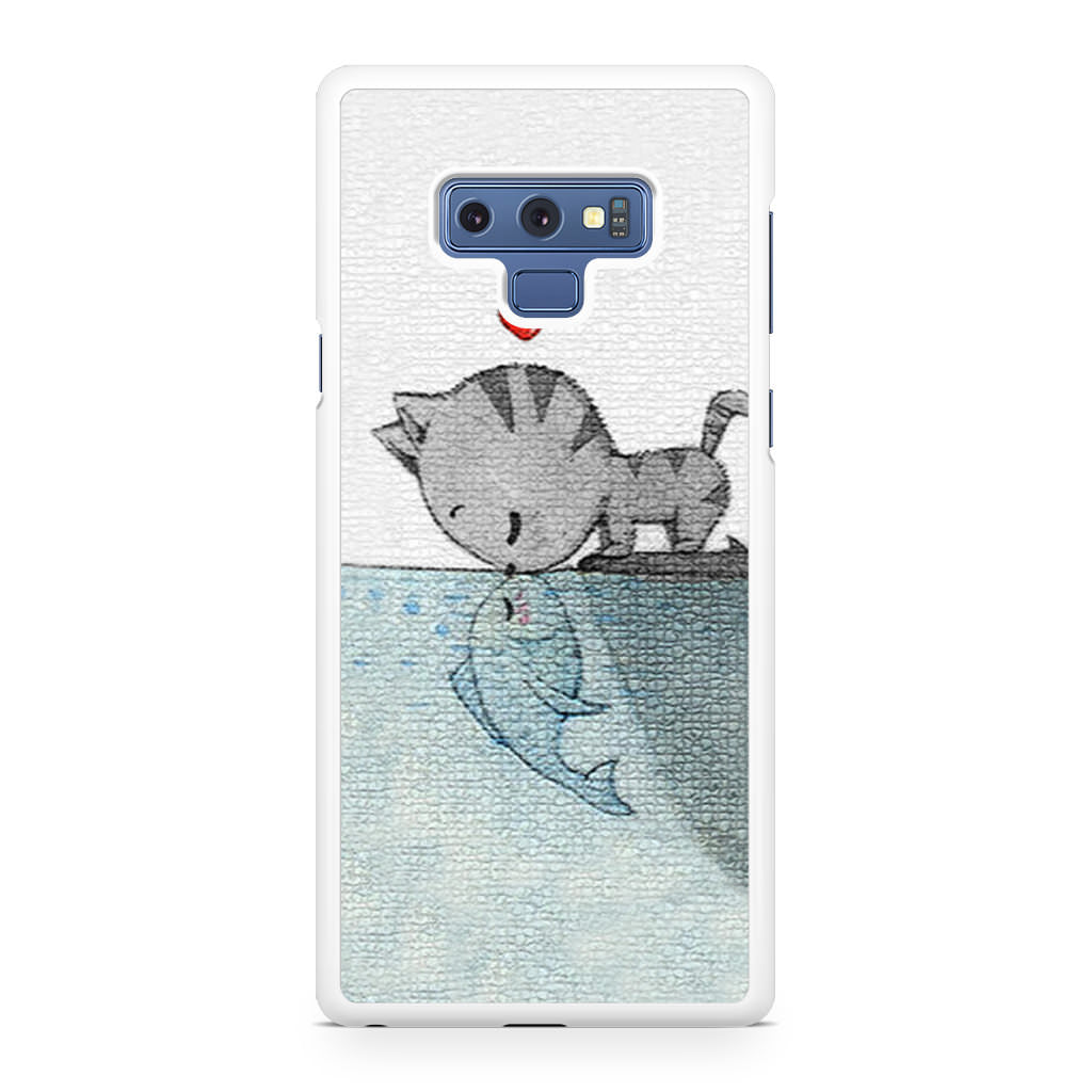 Cat Fish Kisses Galaxy Note 9 Case