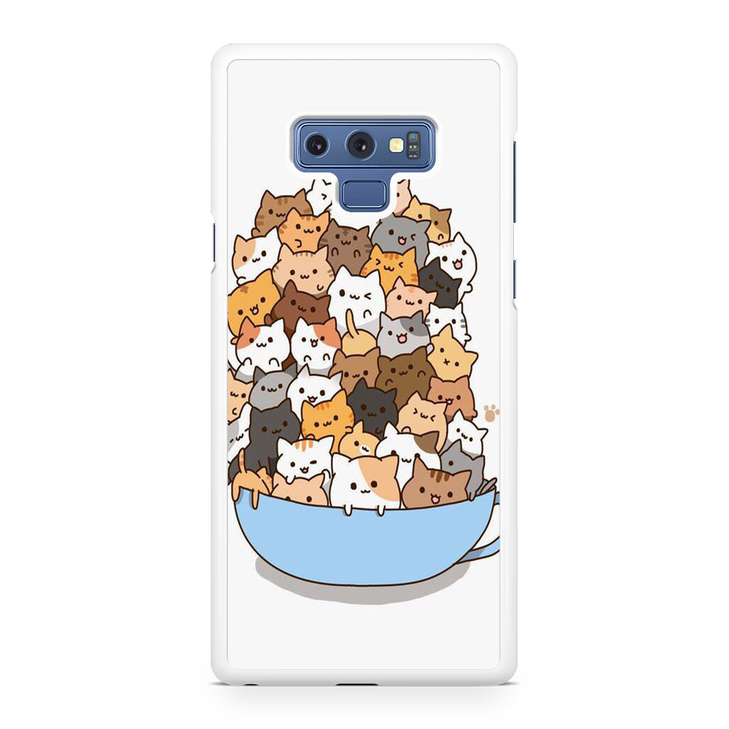 Cats on A Bowl Galaxy Note 9 Case