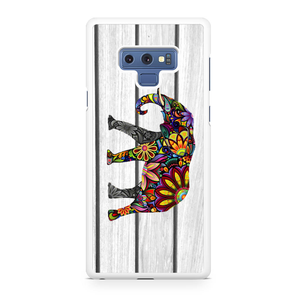 Colorful Elephant Flower Galaxy Note 9 Case