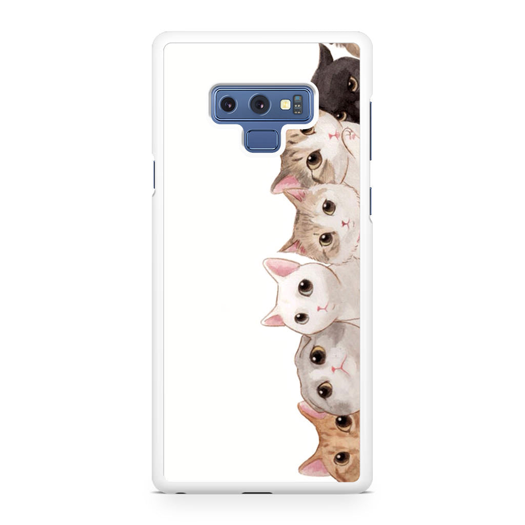 Cute Cats Vertical Galaxy Note 9 Case