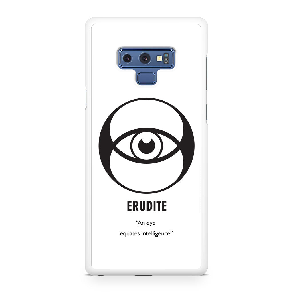 Erudite Divergent Faction Galaxy Note 9 Case