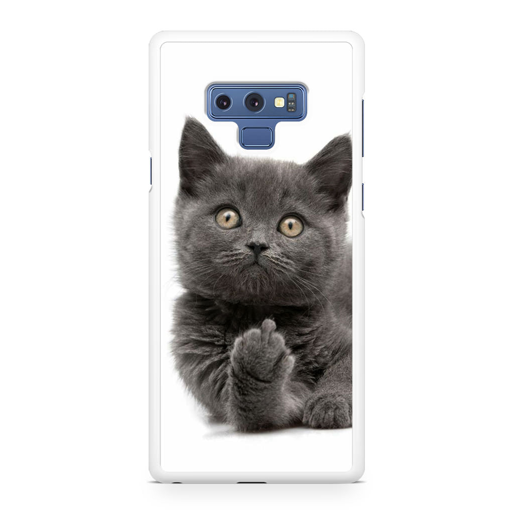 Finger British Shorthair Cat Galaxy Note 9 Case