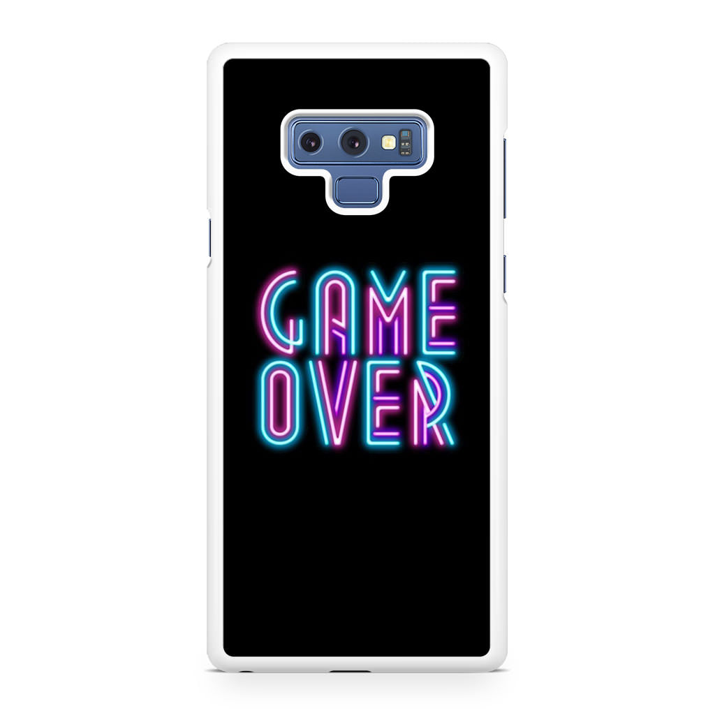 Game Over Neon Galaxy Note 9 Case