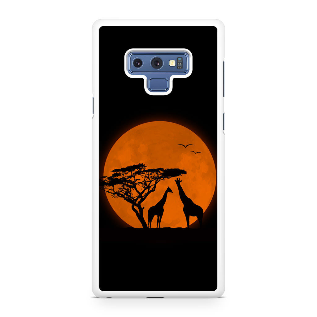 Giraffes Silhouette Galaxy Note 9 Case