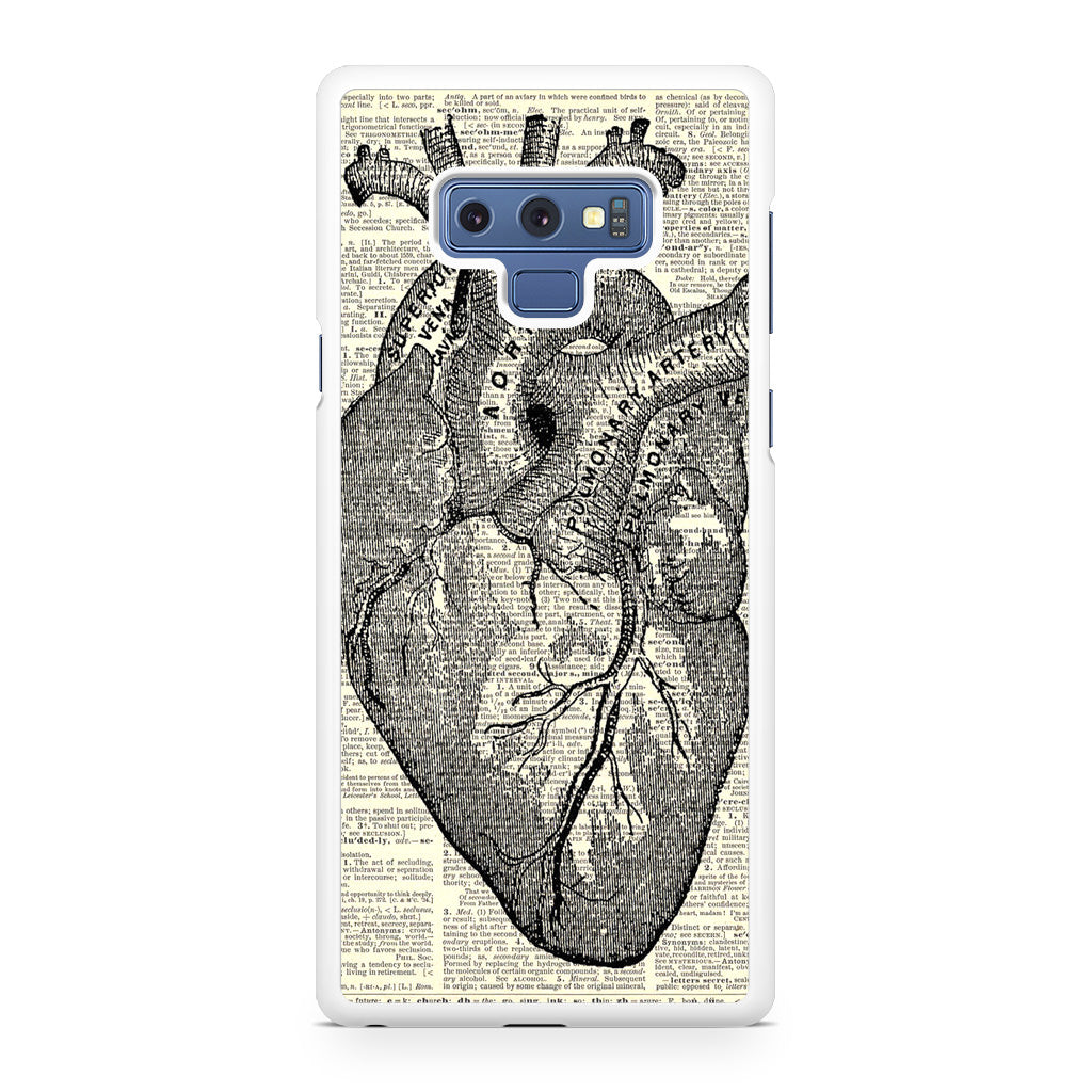 Heart Book Art Galaxy Note 9 Case