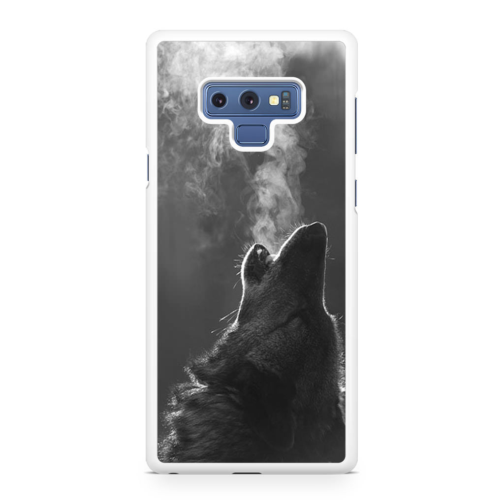 Howling Wolves Black and White Galaxy Note 9 Case