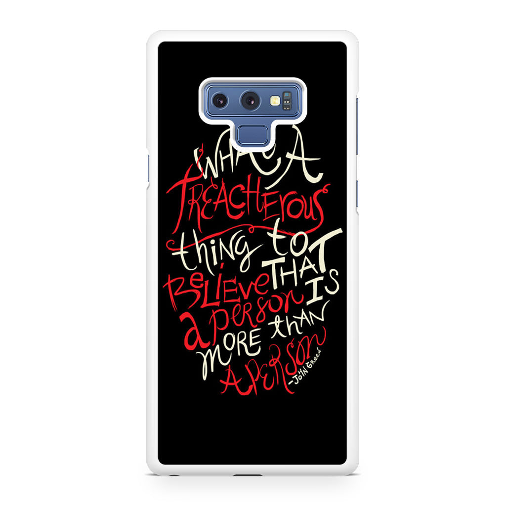 John Green Quotes More Than A Person Galaxy Note 9 Case