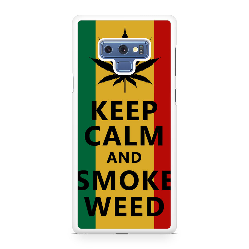 Keep Calm And Smoke Weed Galaxy Note 9 Case