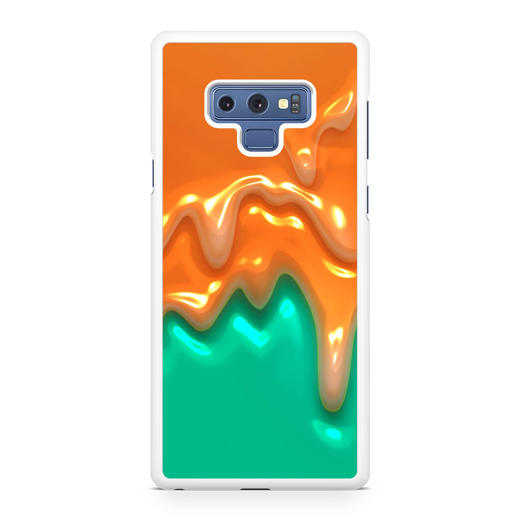 Orange Paint Dripping Galaxy Note 9 Case