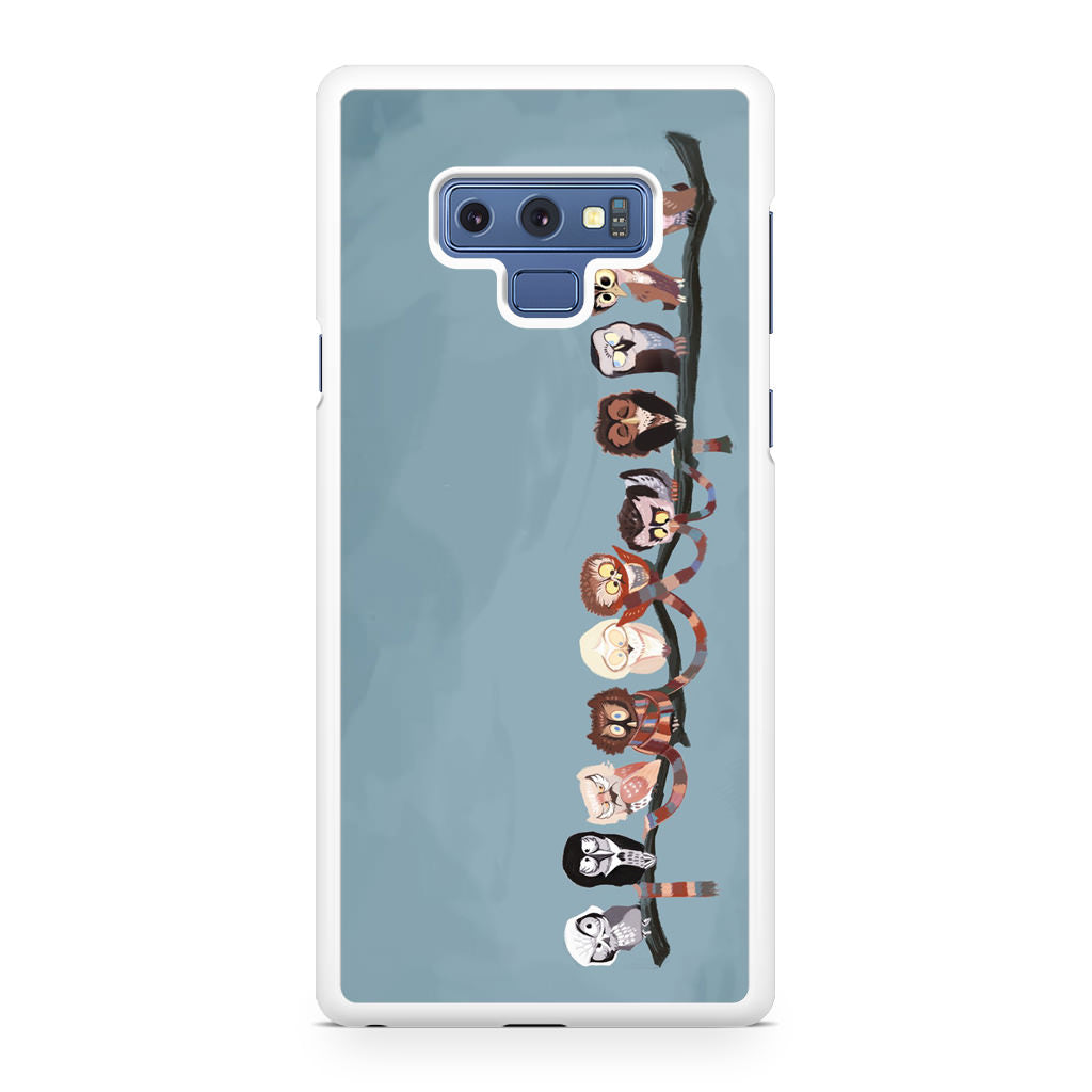 Owls on The Branch Galaxy Note 9 Case