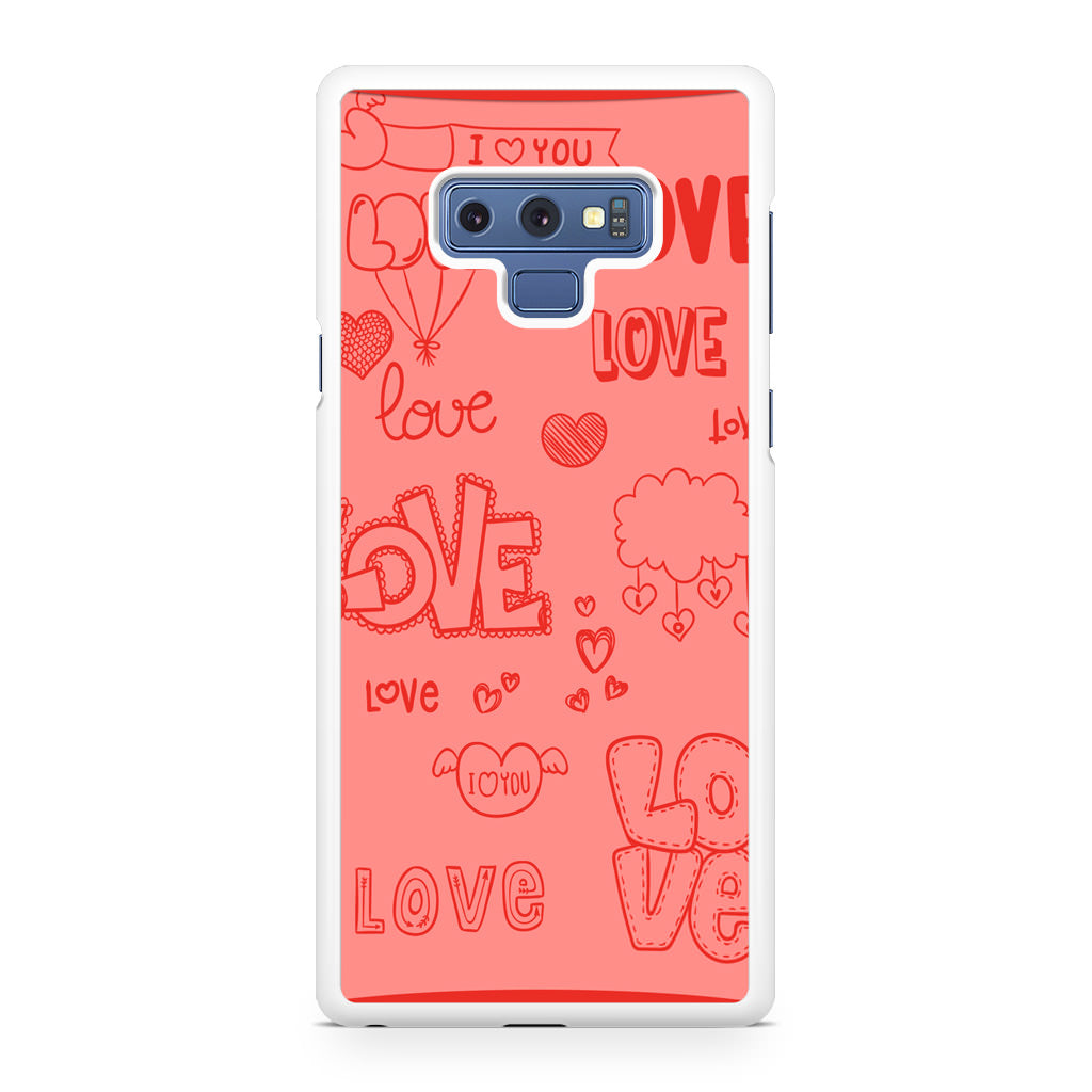 Pink Lover Galaxy Note 9 Case