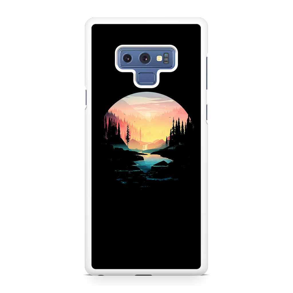 River Path at Dusk Galaxy Note 9 Case