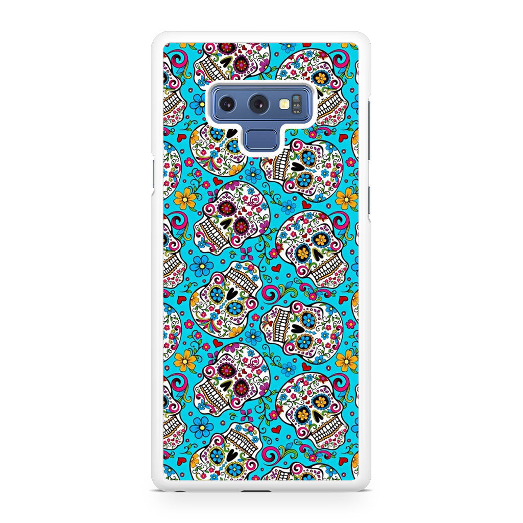 Skull Floral Sugar Galaxy Note 9 Case