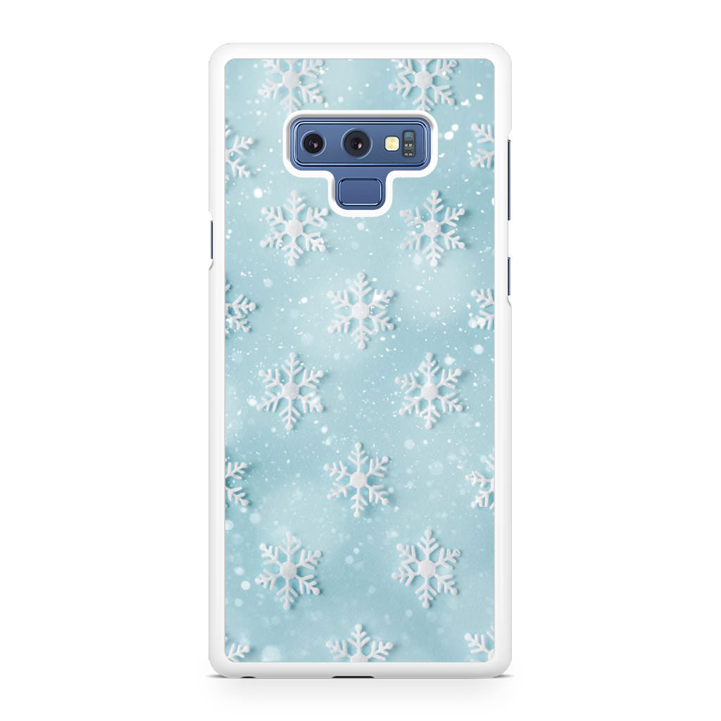 Snowflakes Pattern Galaxy Note 9 Case