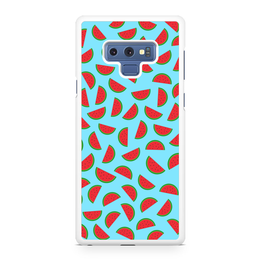 Watermelon Fruit Pattern Blue Galaxy Note 9 Case