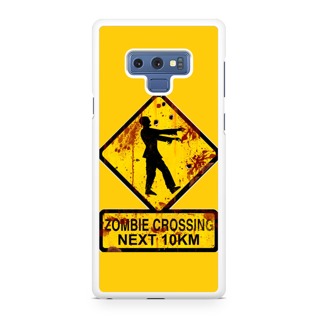 Zombie Crossing Sign Galaxy Note 9 Case