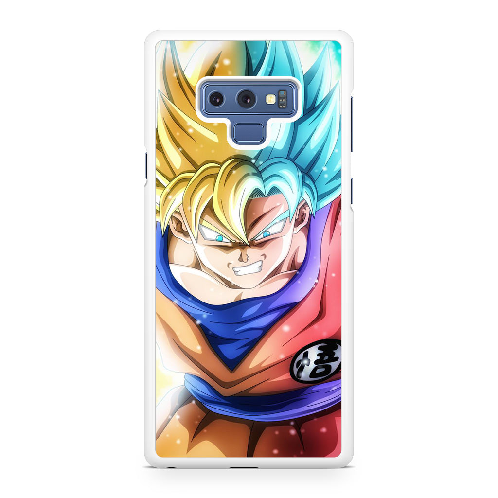 Goku SSJ 1 to SSJ Blue Galaxy Note 9 Case