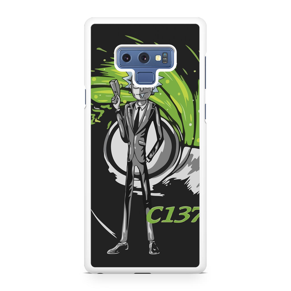 Rick Sanchez Agent C137 Galaxy Note 9 Case