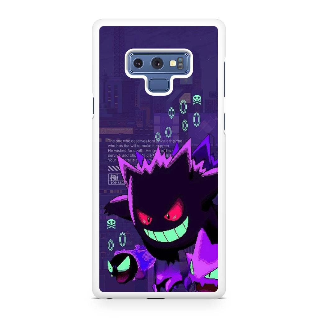 Gengar Pixel Art Galaxy Note 9 Case