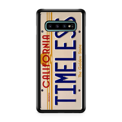 Back to the Future License Plate Timeless Galaxy S10 Case