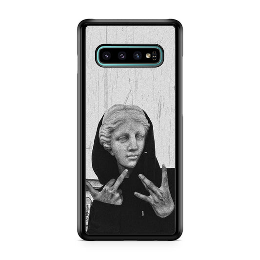 Greek Statue Wearing Hoodie Galaxy S10 Plus Case