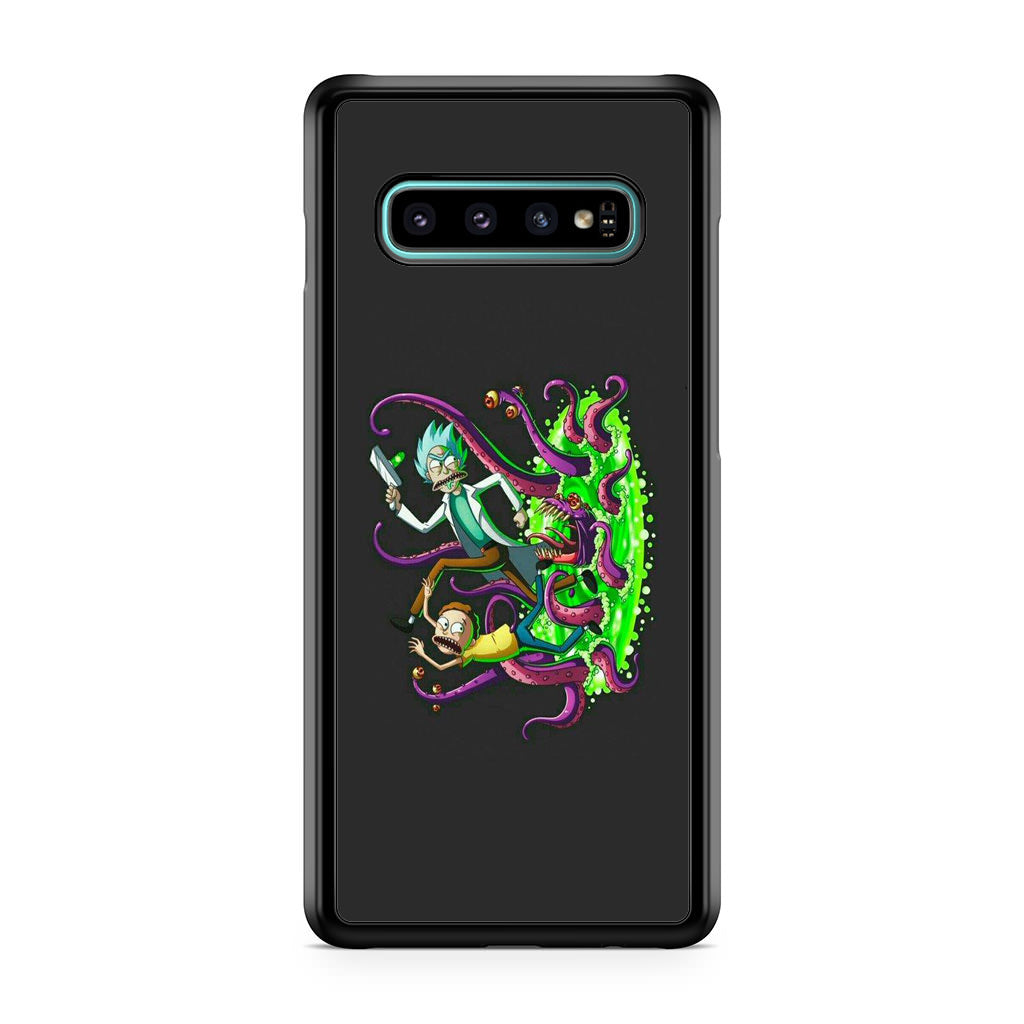 Rick And Morty Pass Through The Portal Galaxy S10 Plus Case