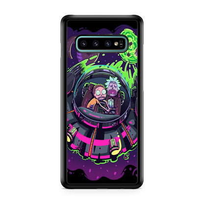 Rick And Morty Spaceship Galaxy S10 Plus Case