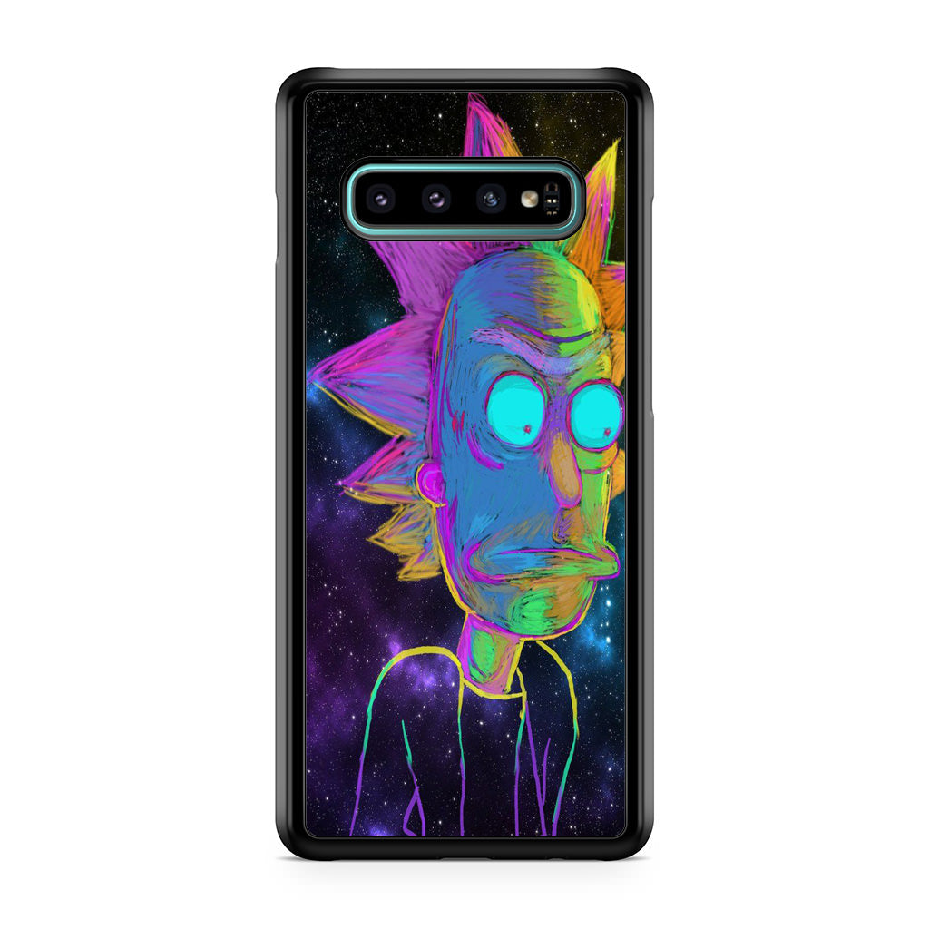 Rick Colorful Crayon Space Galaxy S10 Plus Case