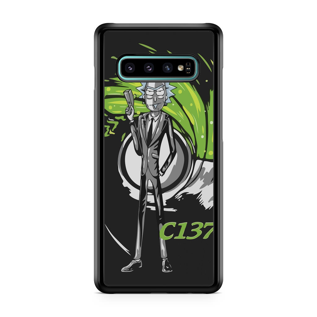 Rick Sanchez Agent C137 Galaxy S10 Plus Case