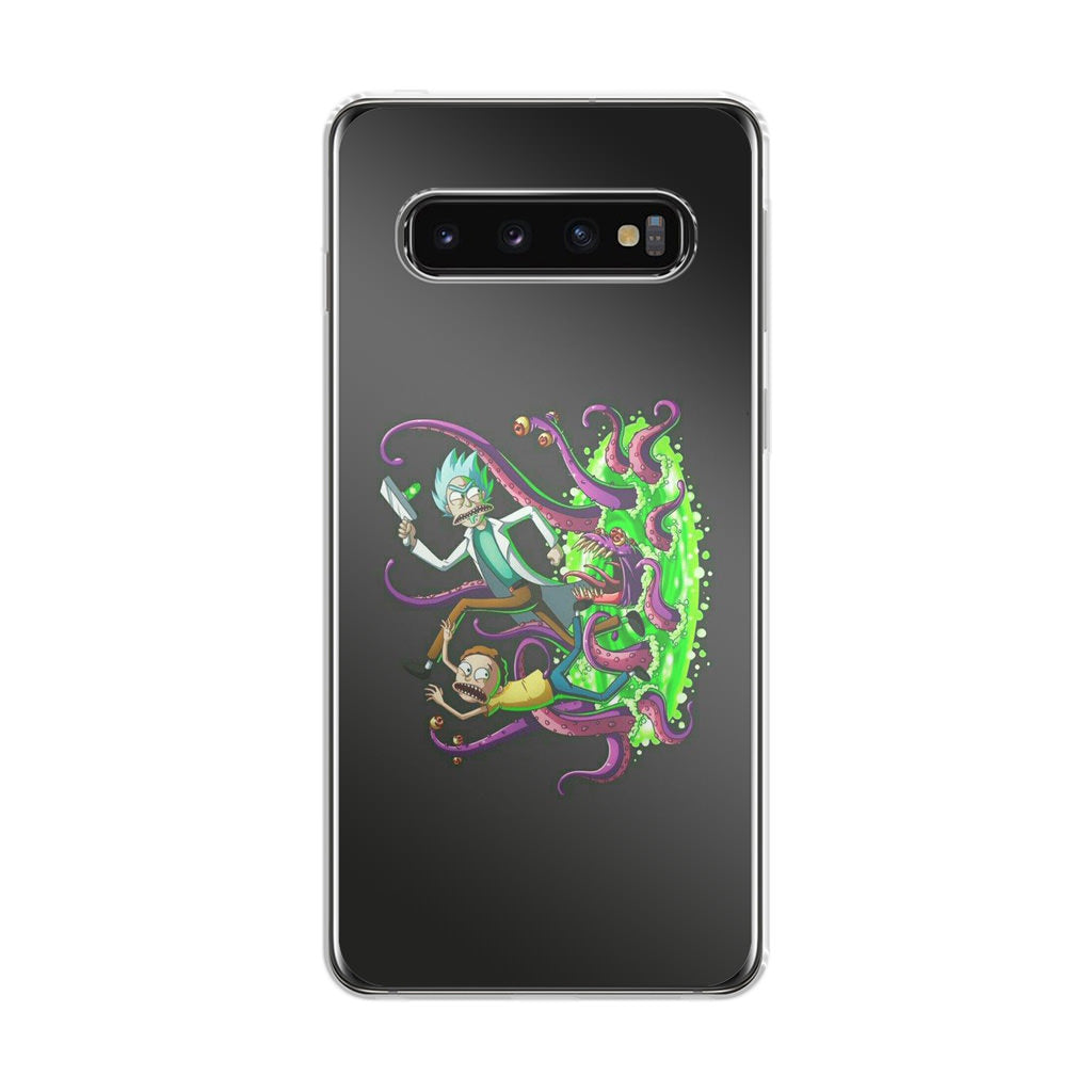 Rick And Morty Pass Through The Portal Galaxy S10 Case