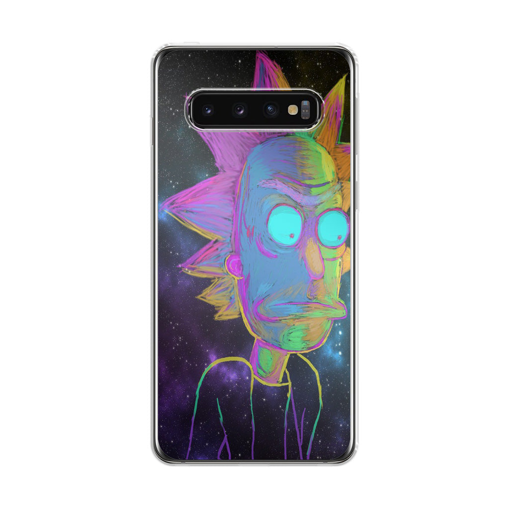 Rick Colorful Crayon Space Galaxy S10 Plus Case