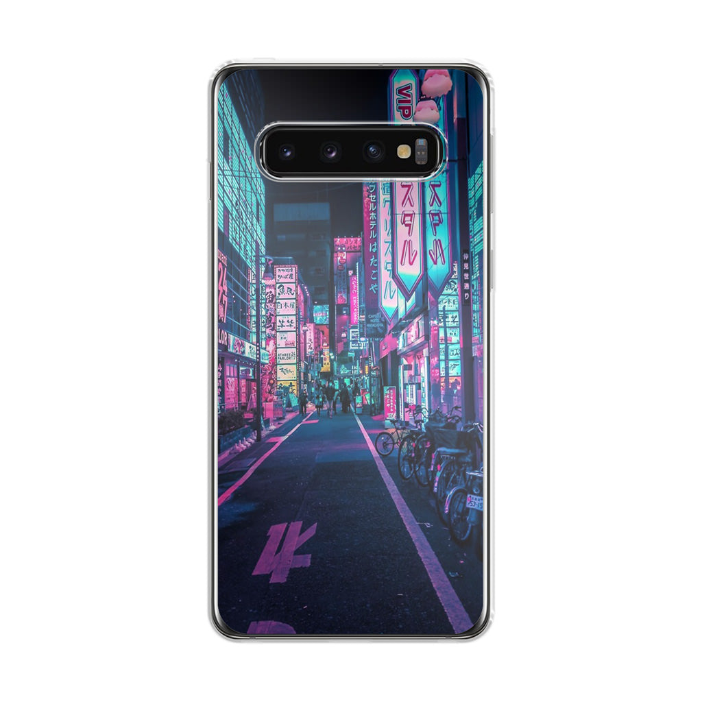 Tokyo Street Wonderful Neon Galaxy S10 Plus Case