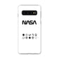 NASA Minimalist White Galaxy S10 Case