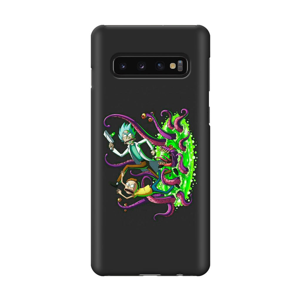 Rick And Morty Pass Through The Portal Galaxy S10 Case