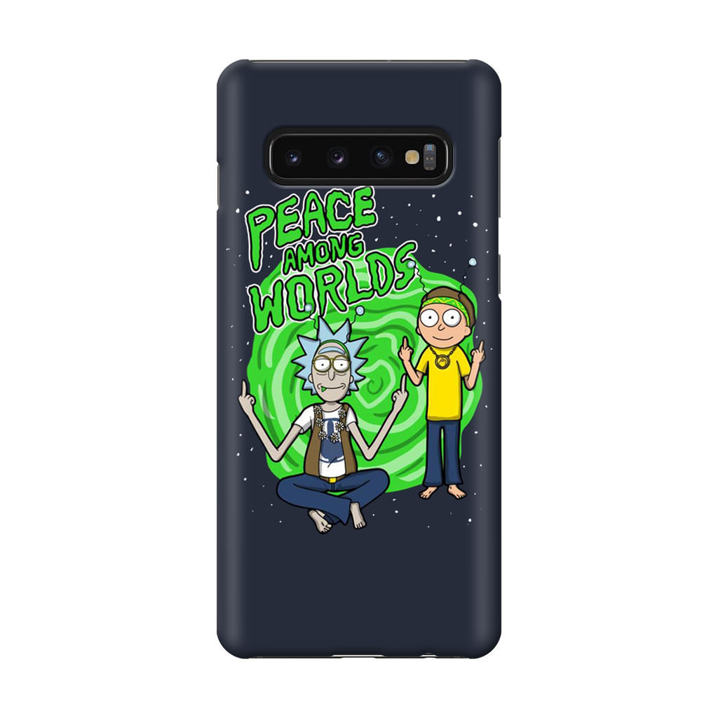 Rick And Morty Peace Among Worlds Galaxy S10 Plus Case