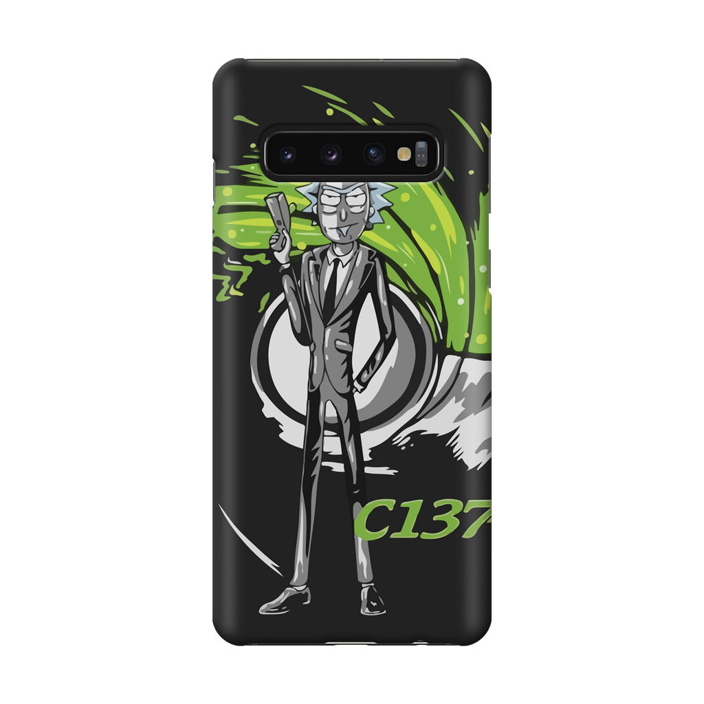 Rick Sanchez Agent C137 Galaxy S10 Plus Case