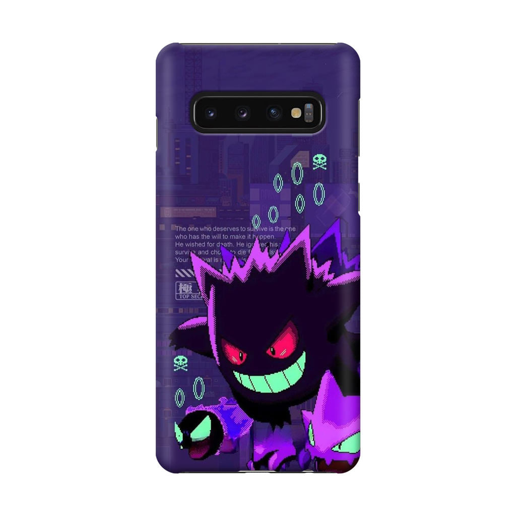 Gengar Pixel Art Galaxy S10 Plus Case