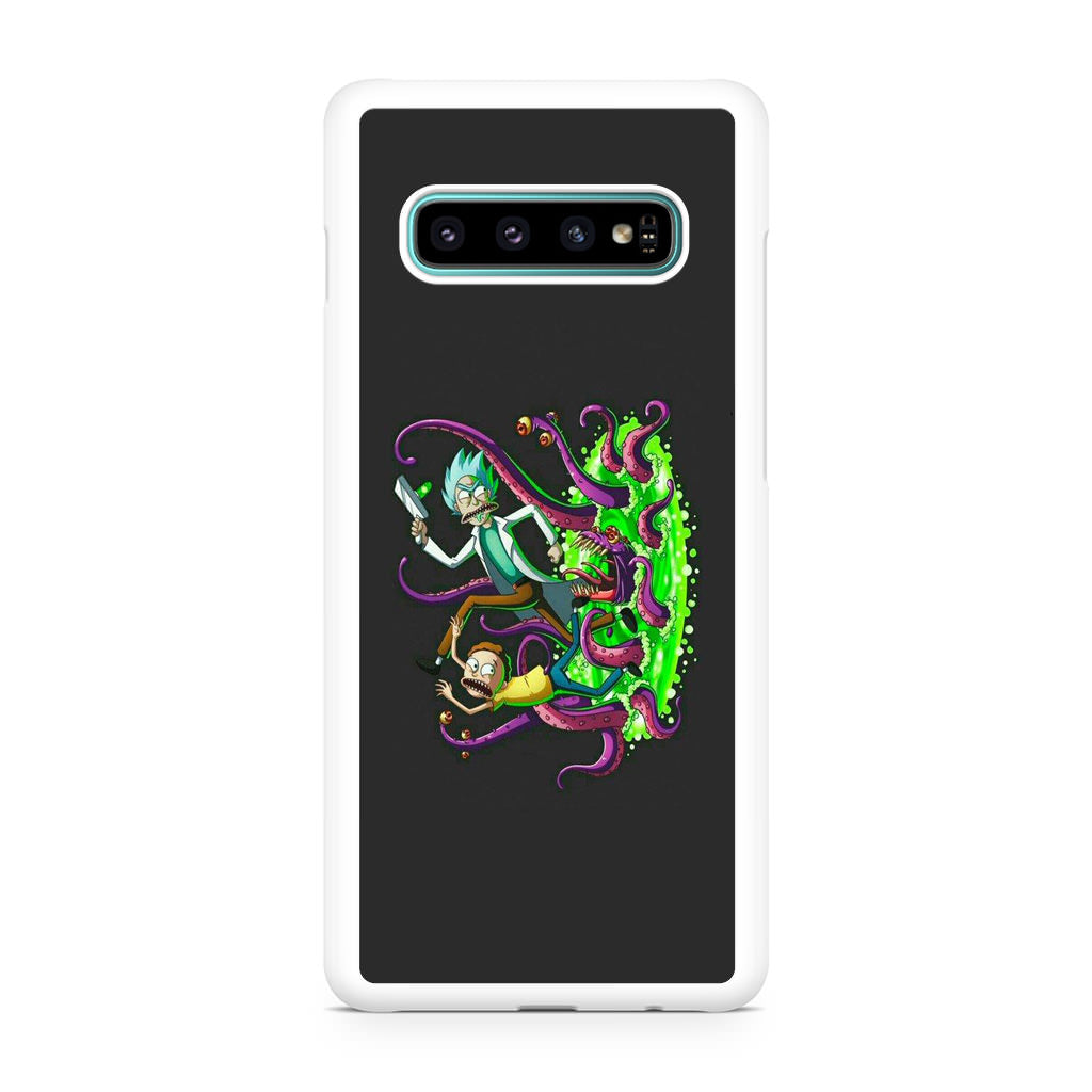 Rick And Morty Pass Through The Portal Galaxy S10 Plus Case