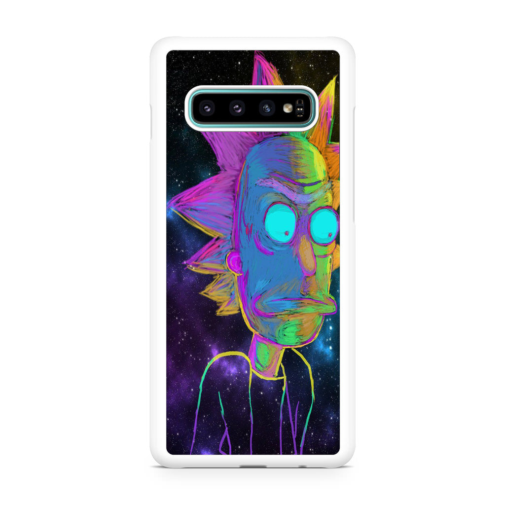 Rick Colorful Crayon Space Galaxy S10 Plus Case