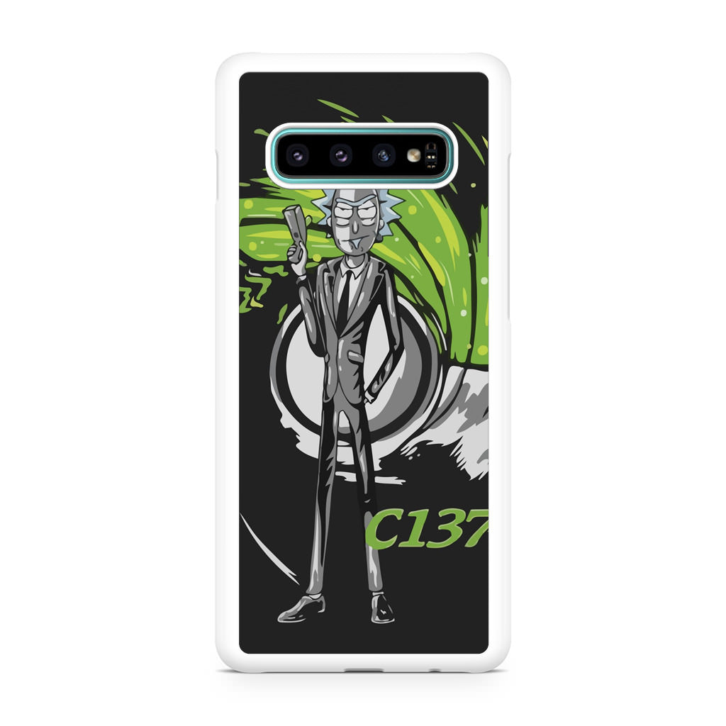 Rick Sanchez Agent C137 Galaxy S10 Plus Case