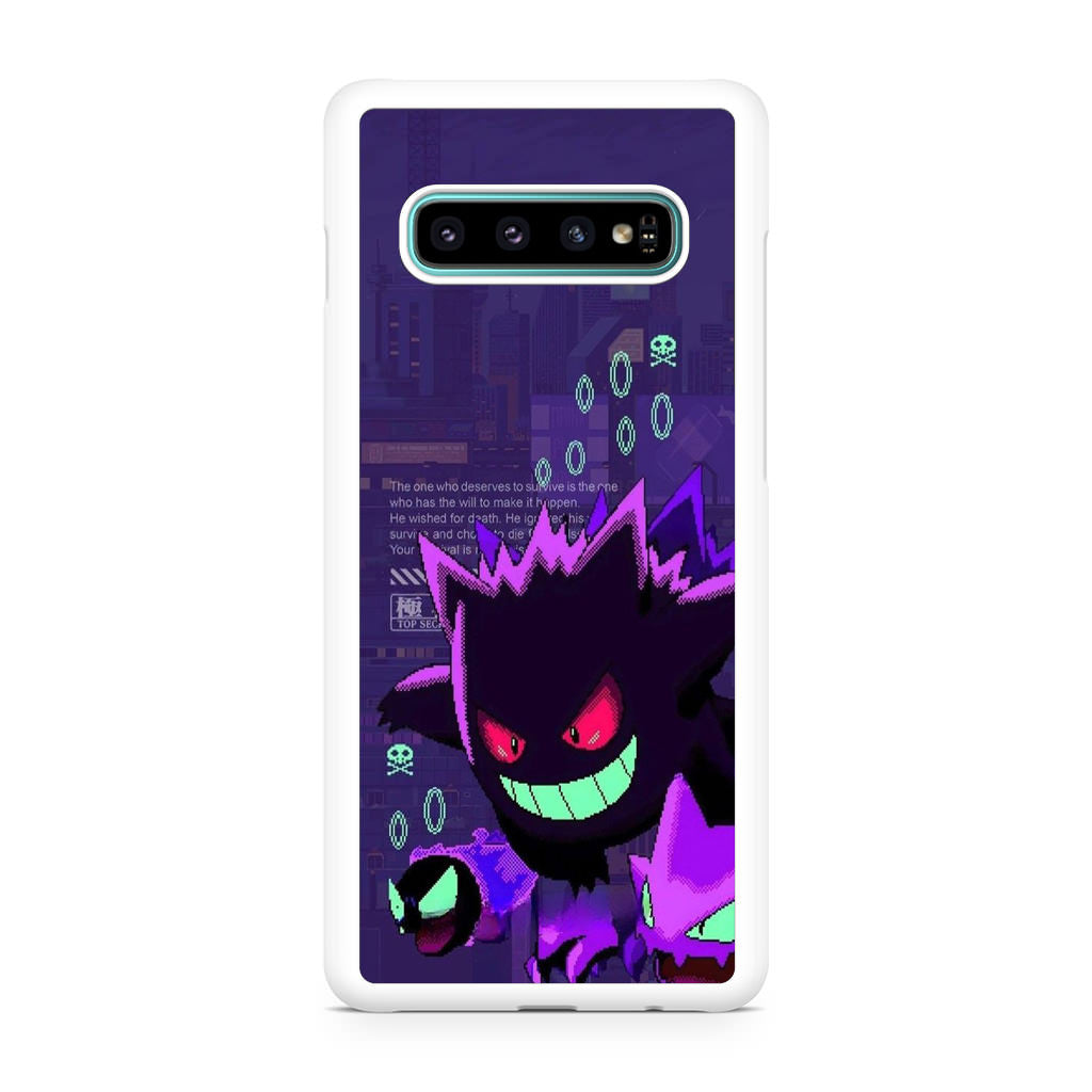 Gengar Pixel Art Galaxy S10 Plus Case