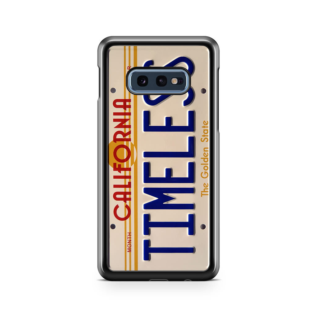 Back to the Future License Plate Timeless Galaxy S10e Case