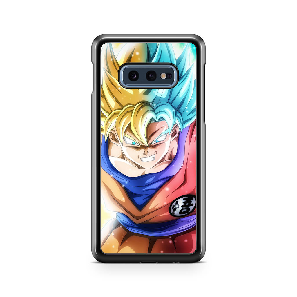 Goku SSJ 1 to SSJ Blue Galaxy S10e Case