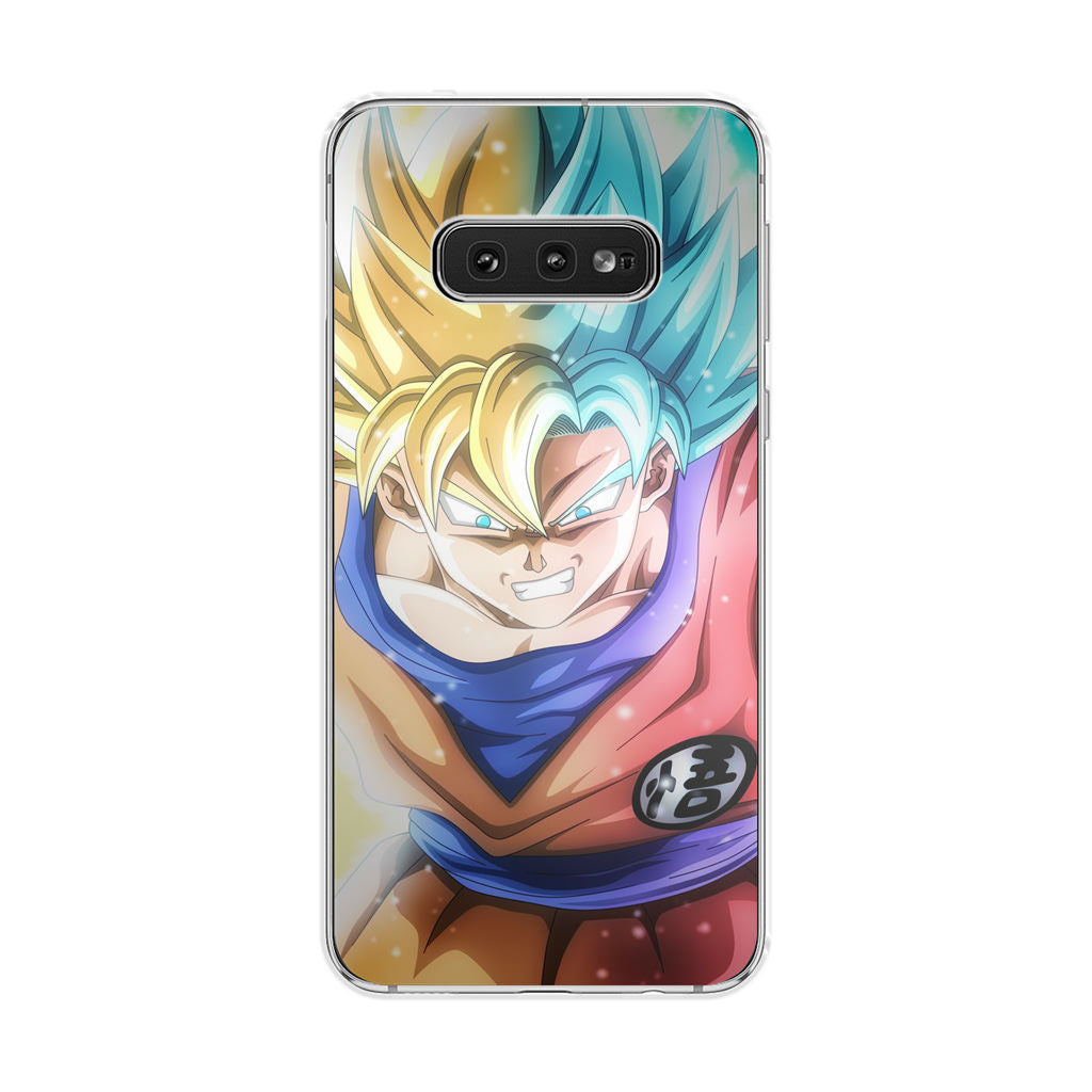 Goku SSJ 1 to SSJ Blue Galaxy S10e Case